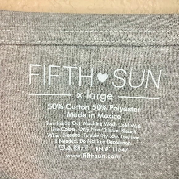 NASA T-Shirt XL Fifth Sun Grey Blue Red White Graphic Design NASA Cotton - Picture 8 of 14